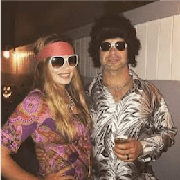 Couple dressed as the 70’s