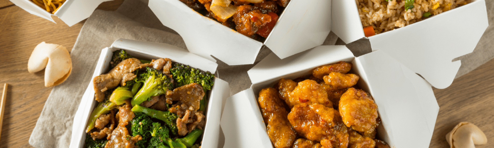 chinese food take out large meal